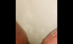 Pretty toes in the Tub + soles and pussy tease